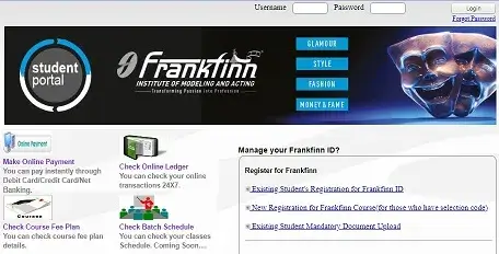frankfinn.co.in student portal